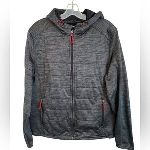 BC Clothing  Expedition Heathered Grey Mountain Hooded Jacket Mens LG
